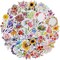 Floral Stickers - 74pcs Aesthetic Laptop & Water Bottle Stickers